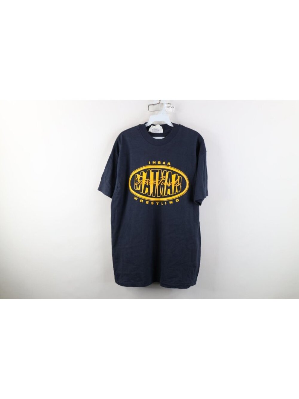 Vintage 90s Mens XL IHSAA Indiana Wrestling State Finals Matman T-Shirt USA